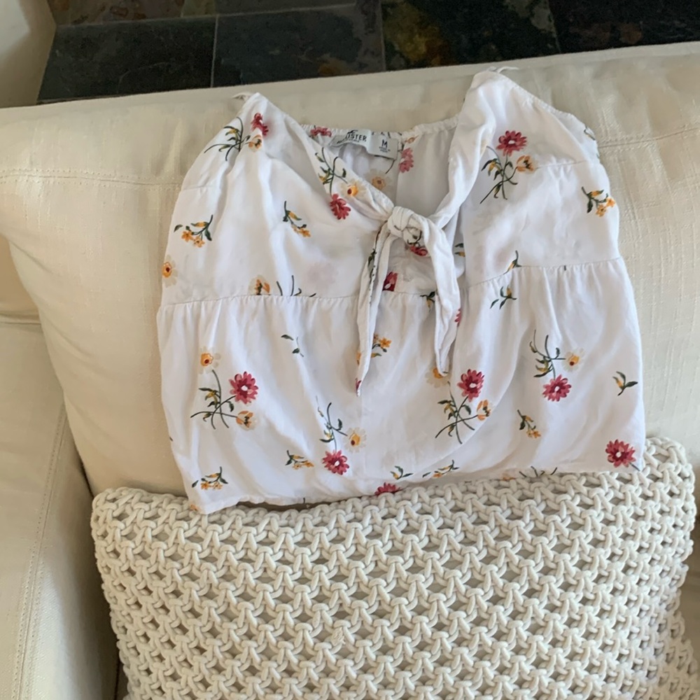 Floral Hollister Tank Top